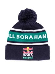 Dětská zimní čepice s bambulí Red Bull Bora Hansgrohe tmavě modrá