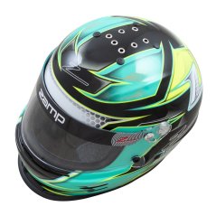 ZAMP Přilba RZ 42Y Green/Silver CMR