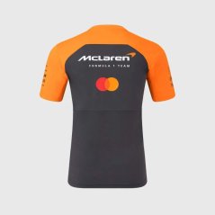 Týmové tričko Mclaren F1 s logy sponzorů tmavě šedé