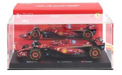 Model Scuderia Ferrari SF-24 BBurago #16 Charles Leclerc Winner Monaco 2024 1:43 Signature
