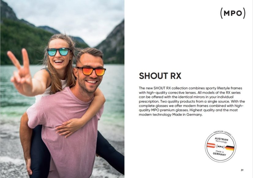 Red Bull Spect sluneční brýle COBY šedé s oranžovými skly