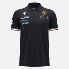 Lamborghini Hypercar SC63 týmová polokošile Le Mans černá