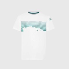 Aston Martin F1 Team dětské fanouškovské tričko GRAPHIC bílé