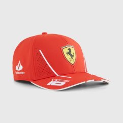 Týmová kšiltovka Charles Leclerc - Scuderia Ferrari F1 2024 červená
