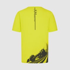 Aston Martin F1 Team fanouškovské tričko GRAPHIC světle žluté