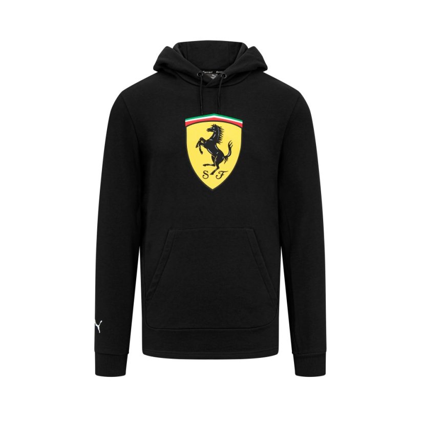 Scuderia Ferrari F1 volnočasová mikina s velkým logem černá