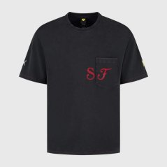 Volnočasové tričko Scuderia Ferrari F1 čierne GRAPHIC