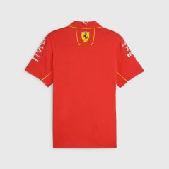 Týmová polokošile Scuderia Ferrari F1 2024 červená