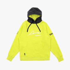 Mikina Fernando Alonso X Aston Martin volnočasová lime