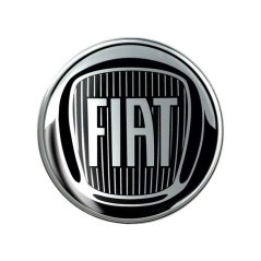 Fiat logo samolepka 3D černá 58mm
