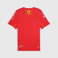Týmové tričko Charles Leclerc - Scuderia Ferrari F1 2024 červené