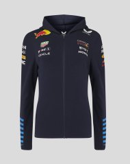 Dámská týmová mikina s kapucí na zip Red Bull Racing F1 2024 tmavě modrá