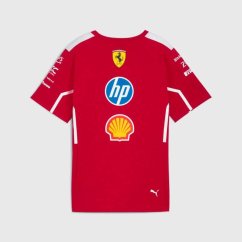 Týmové tričko Scuderia Ferrari F1 s logy sponzorů