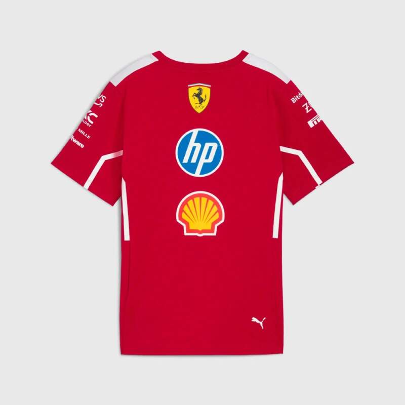 Týmové tričko Scuderia Ferrari F1 s logy sponzorů