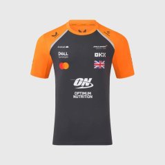Týmové tričko McLaren F1 s logy sponzorů - Lando Norris tmavě šedé