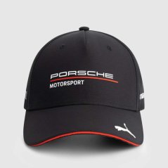 Týmová kšiltovka Porsche Motorsport s logy sponzorů černá
