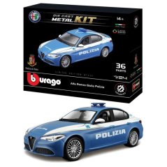 Model Bburago stavebnice Alfa Romeo Giuglia Polizia 1:24