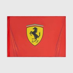 Vlajka Scuderia Ferrari F1 s logom červená