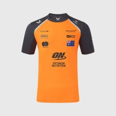 Týmové tričko McLaren F1 s logy sponzorů - Oscar Piastri oranžové