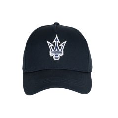 Maserati kšiltovka s logom trojzubca tmavomodrá