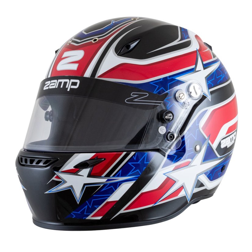 ZAMP Přilba RZ 72 Black / Red / Blue