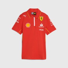 Dámská týmová polokošile Scuderia Ferrari F1 2024 červená