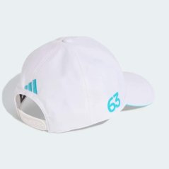 Biela kšiltovka George Russell Mercedes AMG Petronas F1 x Adidas - tímová edícia
