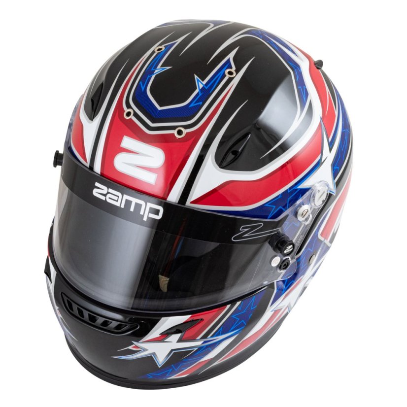 ZAMP Přilba RZ 72 Black / Red / Blue