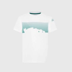 Aston Martin F1 Team dětské fanouškovské tričko GRAPHIC bílé