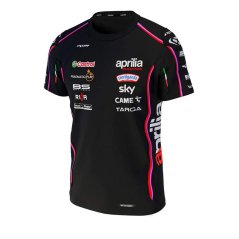 Týmové tričko Aprilia Racing s logy sponzorů