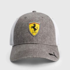 Scuderia Ferrari F1 volnočasová kšiltovka síťovaná s logem šedá