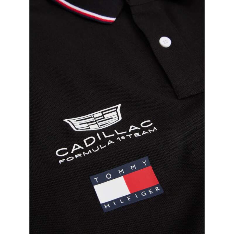 Černá polokošile Cadillac F1 x Tommy Hilfiger - týmová edice