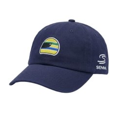 Ayrton Senna kšiltovka Helmet tmavě modrá