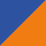 Modrá / Zářivá oranžová