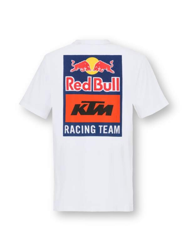 KTM Red Bull Racing volnočasové tričko s logem bílé