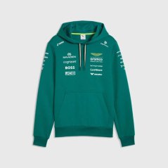 Mikina s kapucňou Aston Martin F1 s logami sponzorov - tímová edícia