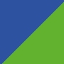 Modrá / Zářivě zelená