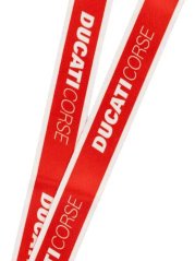 Ducati Corse kľúčenka na krk červená