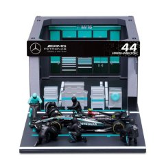 Model Bburago McLaren F1 1:43 Lewis Hamilton s modelem boxu