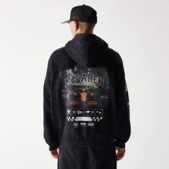 Volnočasová mikina na zip - McLaren F1 NE GRPHC černá washed