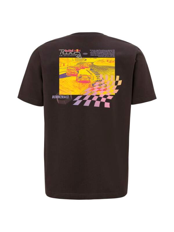 Fanouškovské tričko Red Bull Ring TRACK černé s motivem RRI