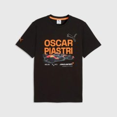 Tričko Oscar Piastri - McLaren F1 černé - fanouškovská edice
