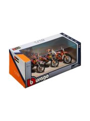Set 3 motocyklů KTM Red Bull Racing BBurago 1:18