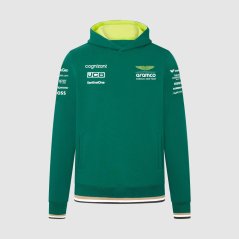 Týmová mikina s kapucí Aston Martin F1 Team 2024 zelená
