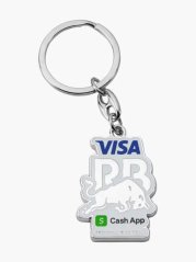 Kovová kľúčenka Visa Cash App RB s logom