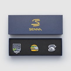 Ayrton Senna týmové odznáčky set