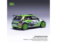 Model IXO Škoda Fabia Rally2 EVO - Rally Bohemia 2021 #1 Kopecký 1:43