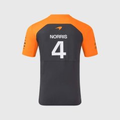 Tímové tričko McLaren F1 s logami sponzorov - Lando Norris tmavo šedé