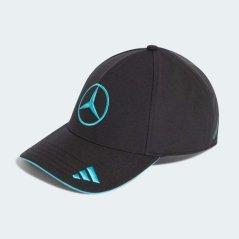 Černá kšiltovka George Russell Mercedes AMG Petronas F1 x Adidas - týmová edice