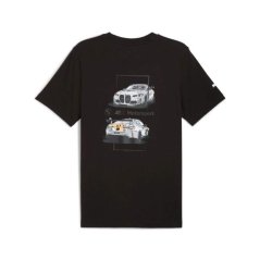 Fanouškovské tričko BMW Motorsport se závodním motivem černé
